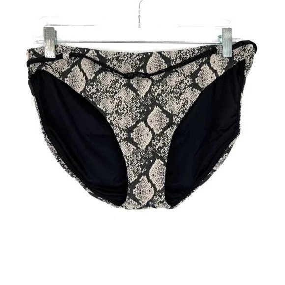 NWT Andie Swim The Riviera Bikini Bottom Textured Snakeskin Size Small S NEW - Picture 2 of 13